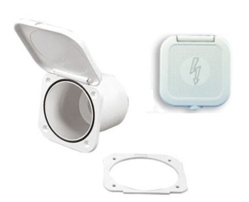 Box Contenitore Staccabatteria Bianco in ABS quadrato Box Contenitore Staccabatteria Bianco in ABS quadrato