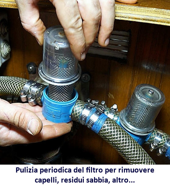Filtro Doccia e Pompe di Sentina Anti Intasamenti Portagomma 15,8 mm