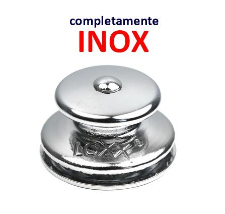Bottone Cappottina LOXX (Tenax) Femmina Ø 15 mm per spessore 3 mm - Inox