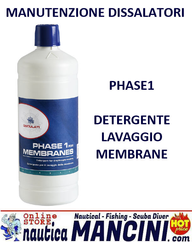 Manutenzione Dissalatore - PHASE 1 Detergente Lavaggio Membrane