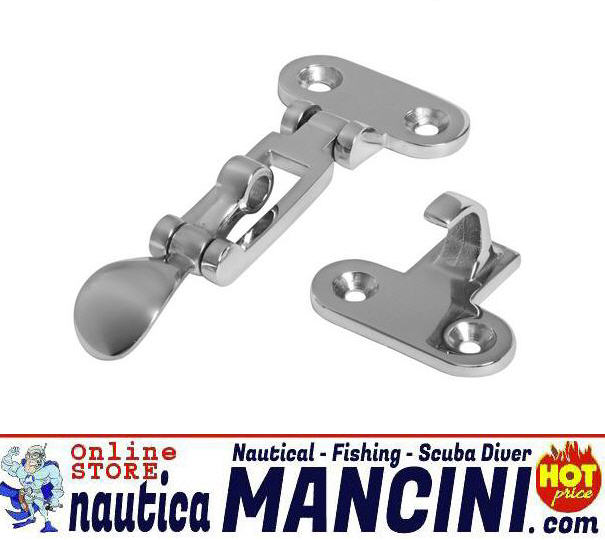 Chiusura a Leva in Ottone Cromato 50x110 mm Chiusura a Leva in Ottone Cromato 50x110 mm