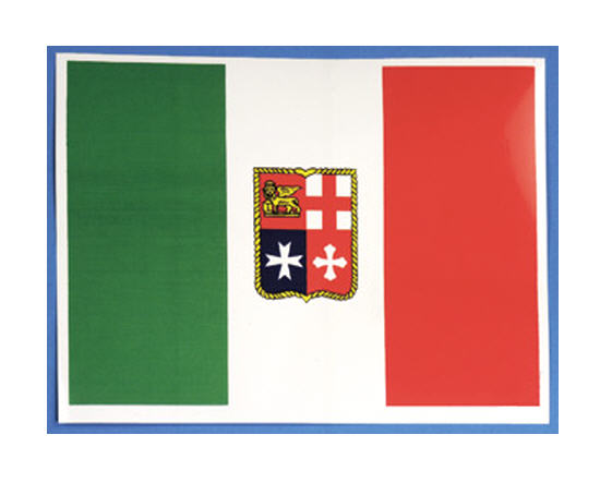 Bandiera Italiana Adesiva 15x22 cm