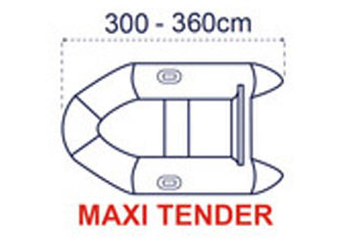 Copribarca 300D fino a 3.60mt Grigio - anche per Maxi Tender e Moto d'Acqua (Acquajet)
