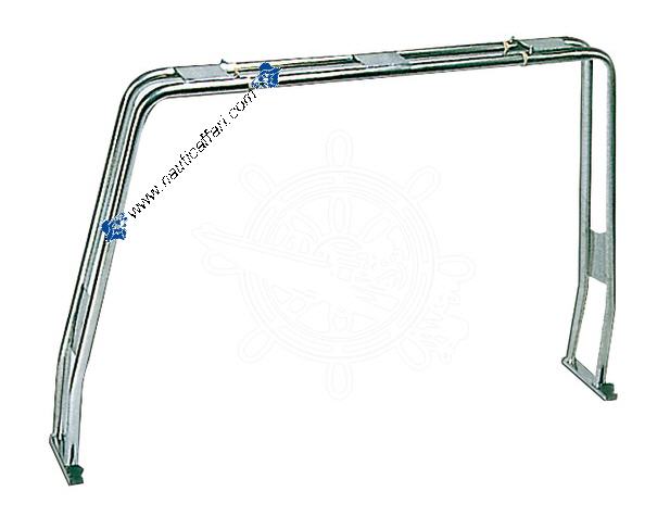 Roll bar abbattibile a compasso h 130CM - 125/220CM per Barche Roll bar abbattibile a compasso h 130CM - 125/220CM per Barche