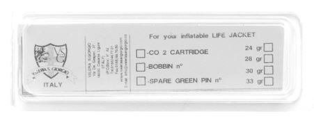 Kit Bombola 33 gr x Giubbotti Salvataggio