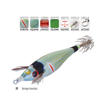 Totanara DTD WOUNDED FISH BUKVA 2.0 - 6.5CM 9.9GR SARAGO FASCIATO