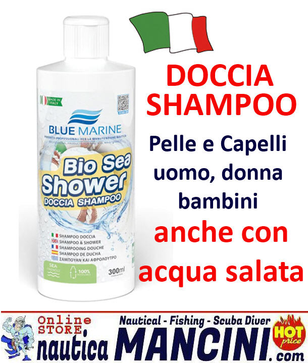 Marine SHAMPOO x Doccia Capelli BIO SEA SHOWER anche con acqua salata