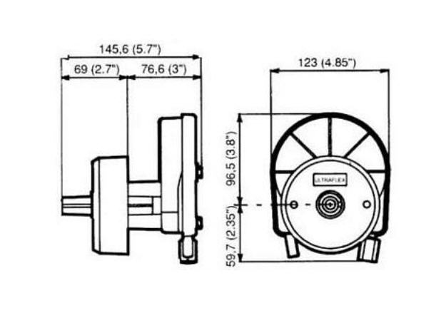 Timoneria per Motori Max 55HP ULTRAFLEX T67 abbinabile a Monocavo M58