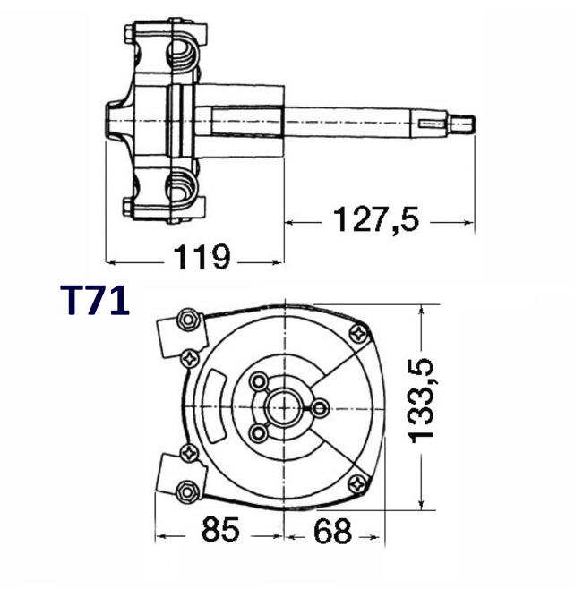 Timoneria per Motori Oltre 55HP (2) ULTRAFLEX T71 per Monocavo M66 Modello con Sistema Guida Agevole