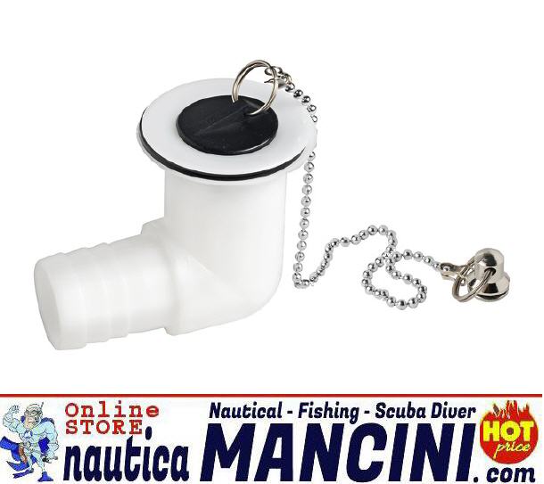 Tappo imbarco ACQUE NERE (Waste) Inox D. 50 mm UTILITY