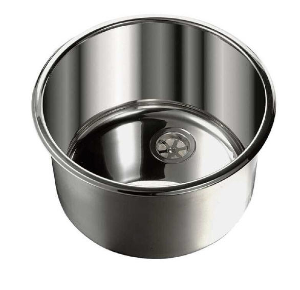 Lavello / Lavandino Inox Tondo Ø Esterno 290 mm - Clicca l'immagine per chiudere