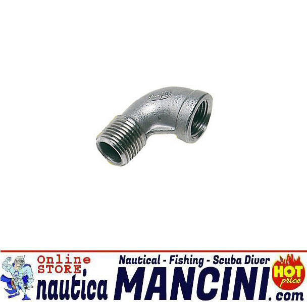 Idraulica - Gomito 90° Inox Maschio/Femmina 1/2" - Clicca l'immagine per chiudere