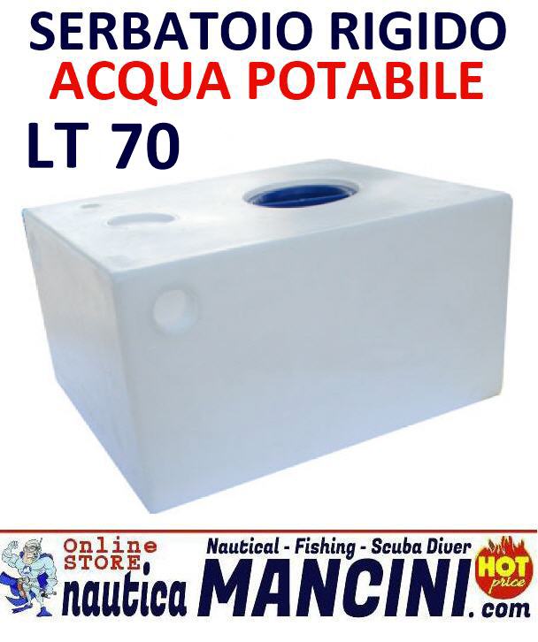 Serbatoio Rigido per Acqua Potabile 70 LT cm 71x40 h26