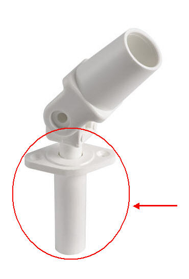 Attacco Cappottina Tendalino in Plastica a scalmiera per tubi Ø 20 mm - Clicca l'immagine per chiudere