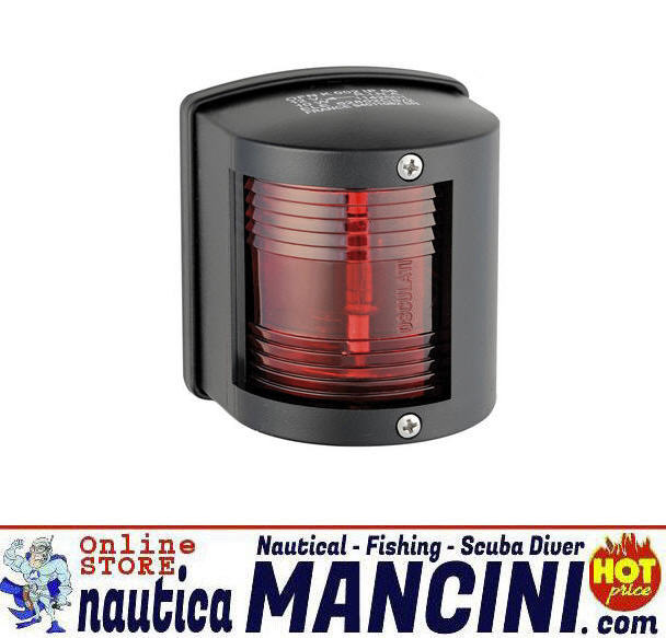 Fanale di via 12mt UTILITY 77 ABS Nero 112.5° ROSSO