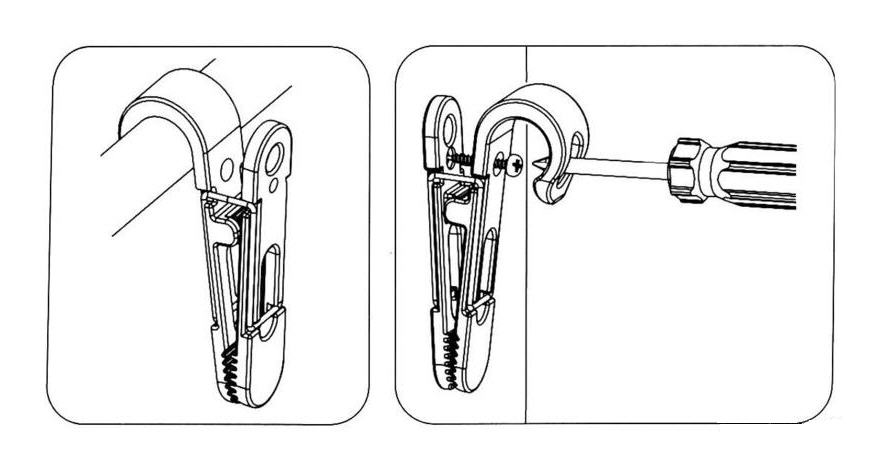 Clip per Fissaggio a Pulpiti a Scatto Ø 22/28 mm - Clicca l'immagine per chiudere