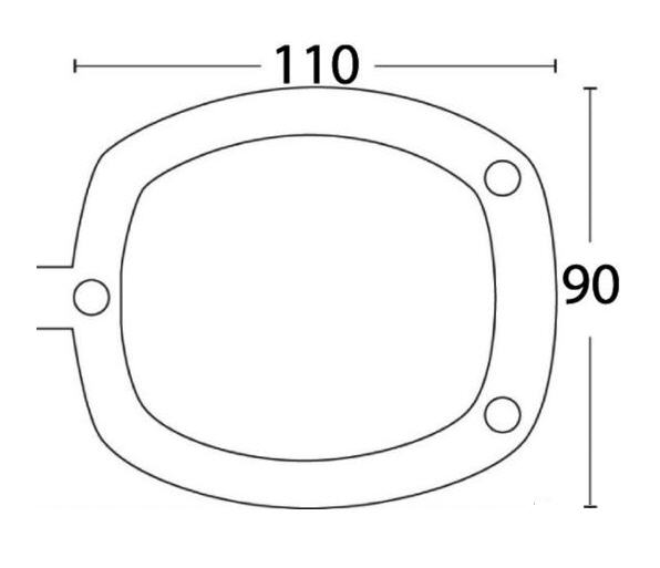 Portacanna Ricambio - Tappo Stagno PVC Ø 42 mm Bianco