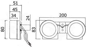 Tromba Doppia Inox Compatta 12 V - Clicca l'immagine per chiudere