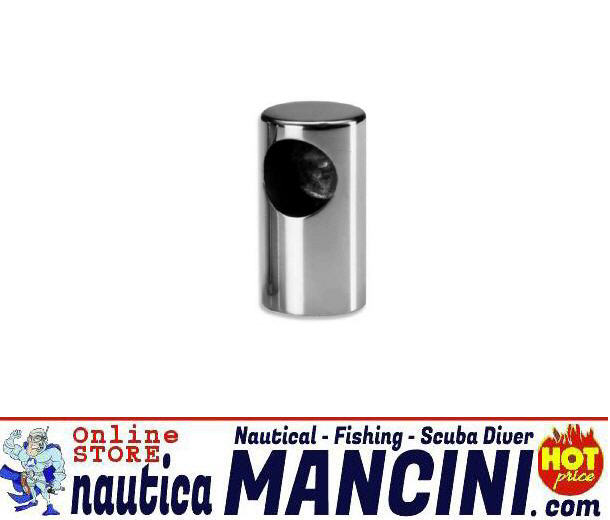 Corrimano Supporto Ø 22 mm Inox Pesante Cieco