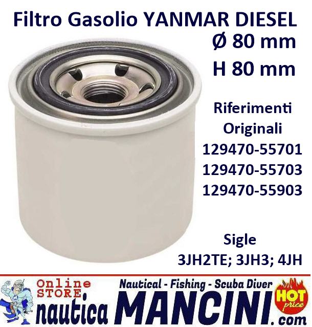 Filtro Carburante Singolo Yanmar Solas DIESEL - Clicca l'immagine per chiudere