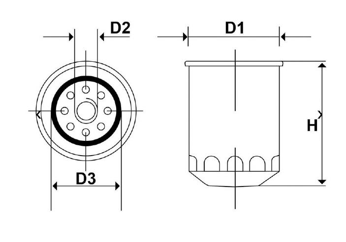 Filtro Olio Yanmar Solas 4JH