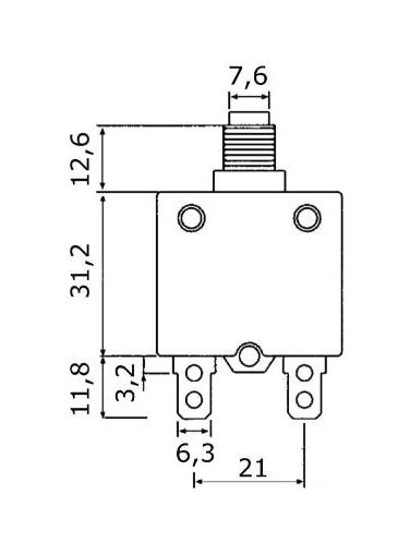 Interruttore Automatico Termico 15 A