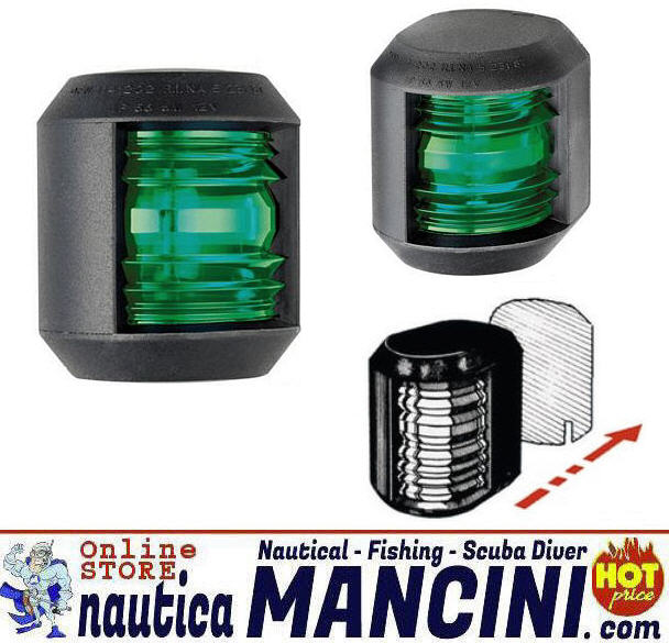 Fanale di via 12mt UTILITY COMPACT ABS Nero 112.5° VERDE