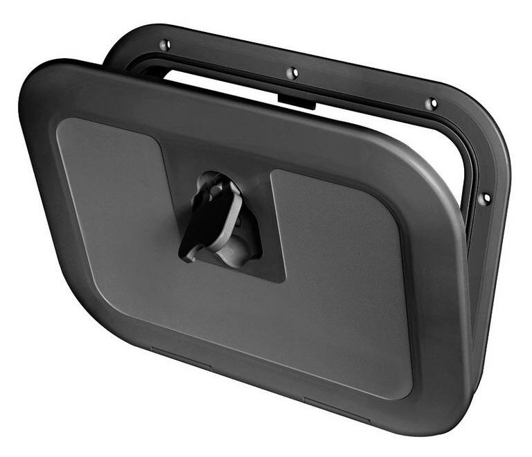 Portello Ispezione a Filo 280x380 Nero Carenato