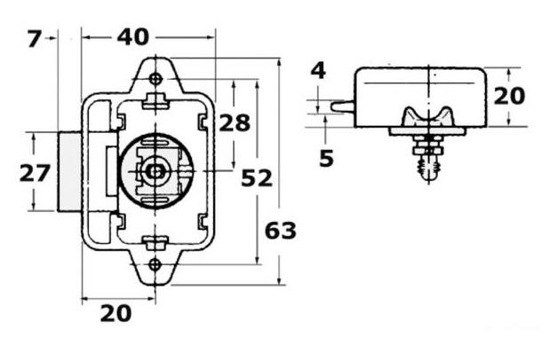 Chiusura Nylon a Scrocchetto Push-Pull per Sportelli e Antine a Pulsante Medium 15/25 mm - Clicca l'immagine per chiudere