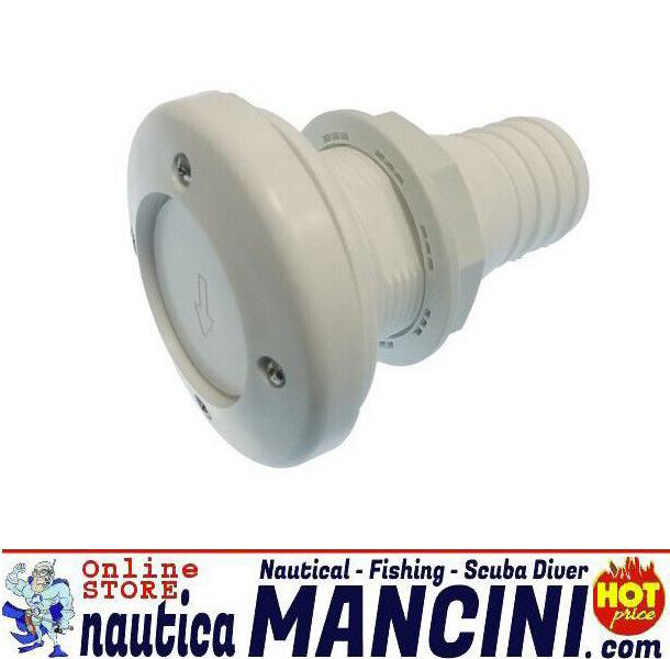 Scarico a Mare in Plastica con Valvola di Non Ritorno - Ø 38 mm