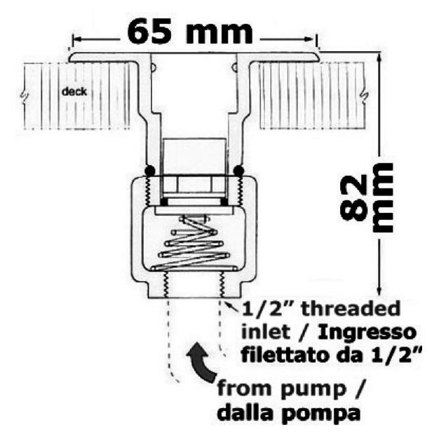 Idraulica - Attacco a Baionetta Inox con Raccordo per Presa Acqua Lavaggio Ponte