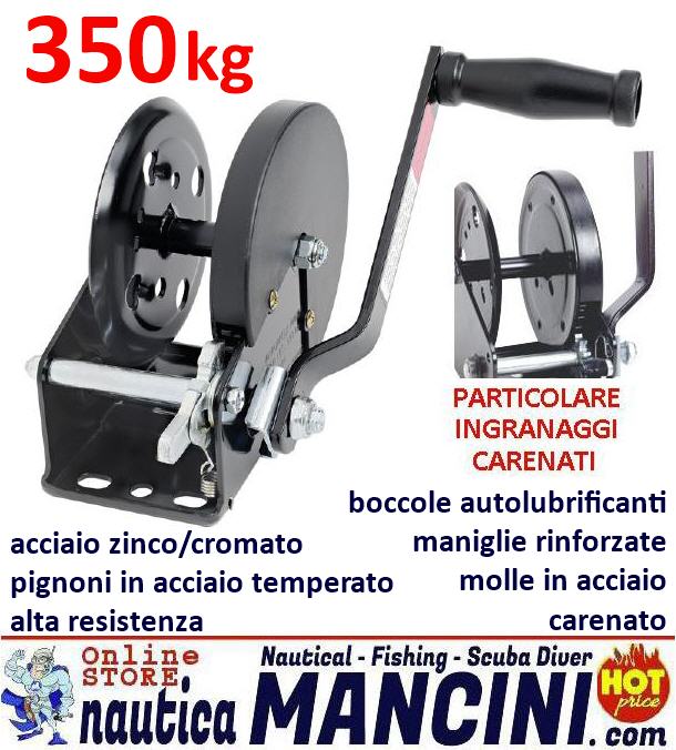Argano Manuale Max Potenza 350 Kg