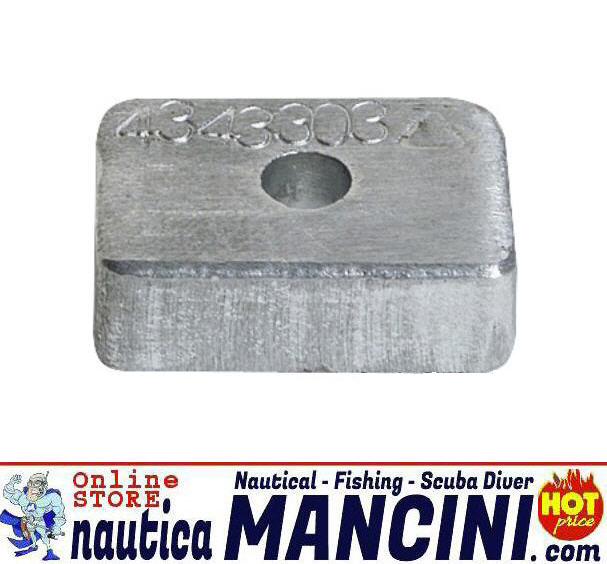 Anodo Alluminio per Mercury 4/5/6 HP 875208