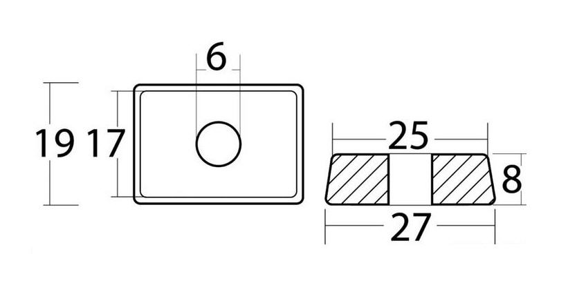 Anodo Zinco per Mercury 4/5/6 HP 875208 - Clicca l'immagine per chiudere