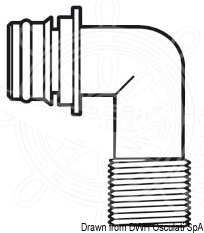 Raccordo Portagomma EUROPUMP Filettato 1/2" a 90°