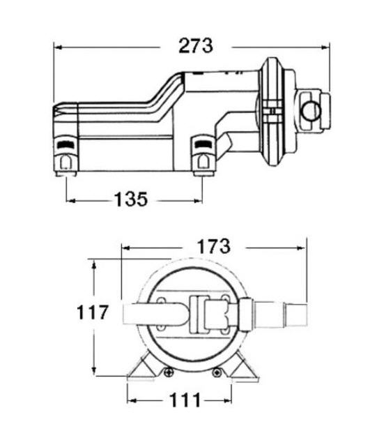 Pompa WHALE GULPER 220 Scarico Doccia e Acque Nere 2,4/4,5 A 840 LT/H - Clicca l'immagine per chiudere