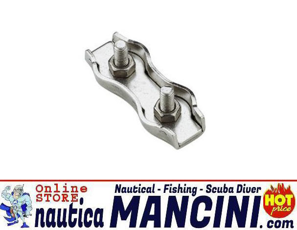 Morsetto Doppio Inox per cavi 5 mm