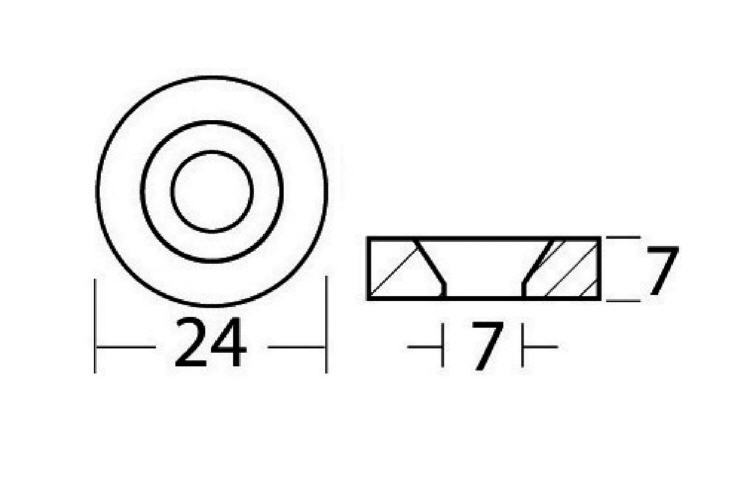 Anodo Zinco a Rondella per Yamaha/Mariner/Honda Ø 24x7 mm - Clicca l'immagine per chiudere