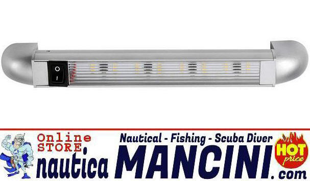 Plafoniera Luci 30 LED a Rotaia Turnstripe ROTANTE