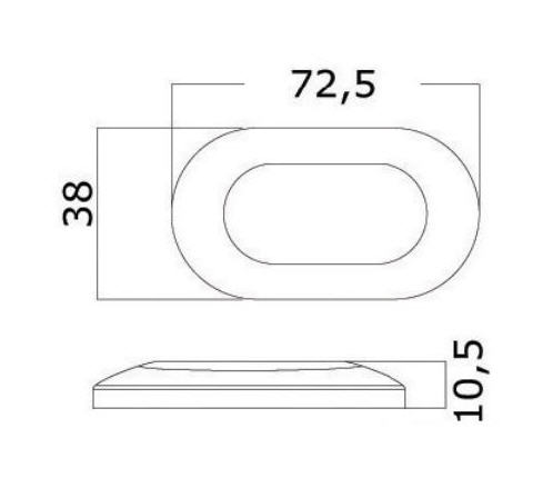 Luce di Cortesia Impermeabile a 6 LED Inox 12V Bianca - Clicca l'immagine per chiudere