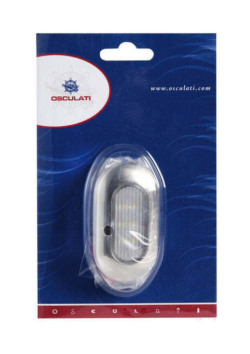 Luce di Cortesia Impermeabile a 6 LED Inox 12V Bianca - Clicca l'immagine per chiudere