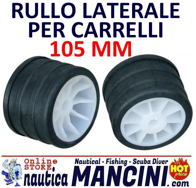 Rullo Carrello Laterale Ø 105 mm 76 mm foro 14,5 mm - Clicca l'immagine per chiudere