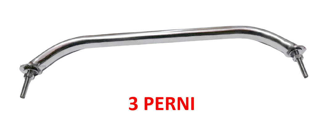Corrimano Inox Ovalizzato con Perni 750xH58mm