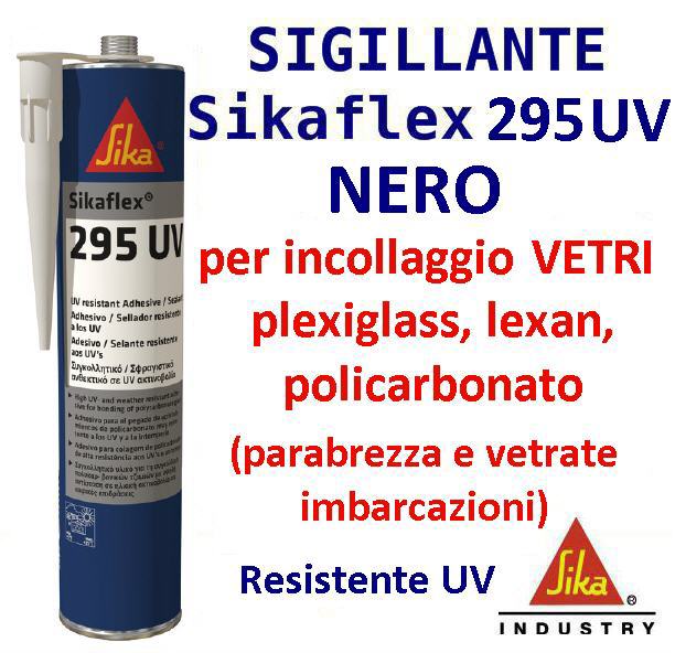 Sigillante SIKAFLEX 295 UV Nero 300 ml