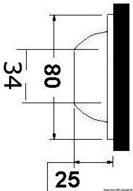 Faretto per Plancette Subacqueo Inox 12/24V a LED 5W BIANCO