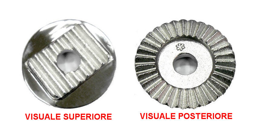 Portacanna Ricambio - Collare Dentato (Rosetta) Inox 100x65 mm