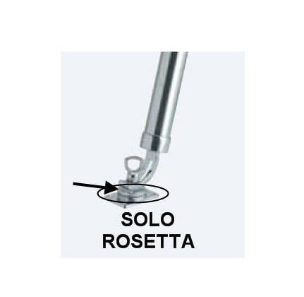 Portacanna Ricambio - Collare Dentato (Rosetta) Inox 100x65 mm