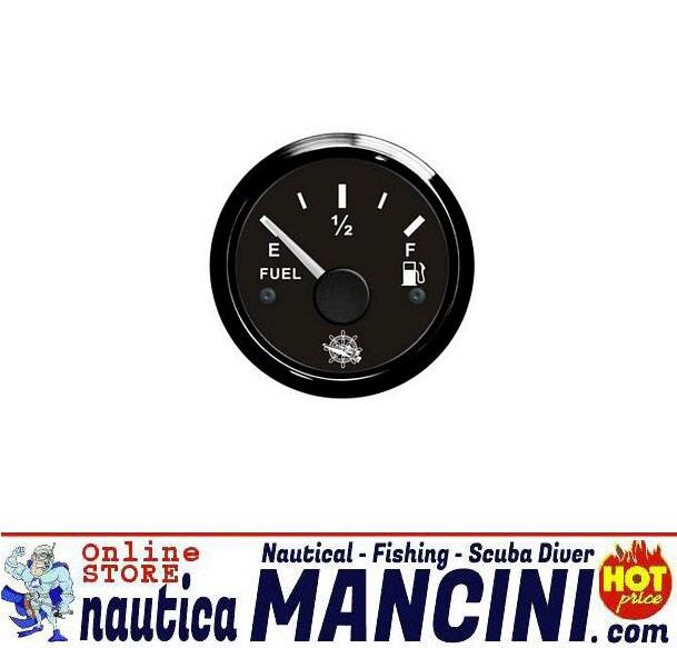 Indicatore Livello Carburante 240/33 Ohms 12/24V Nero