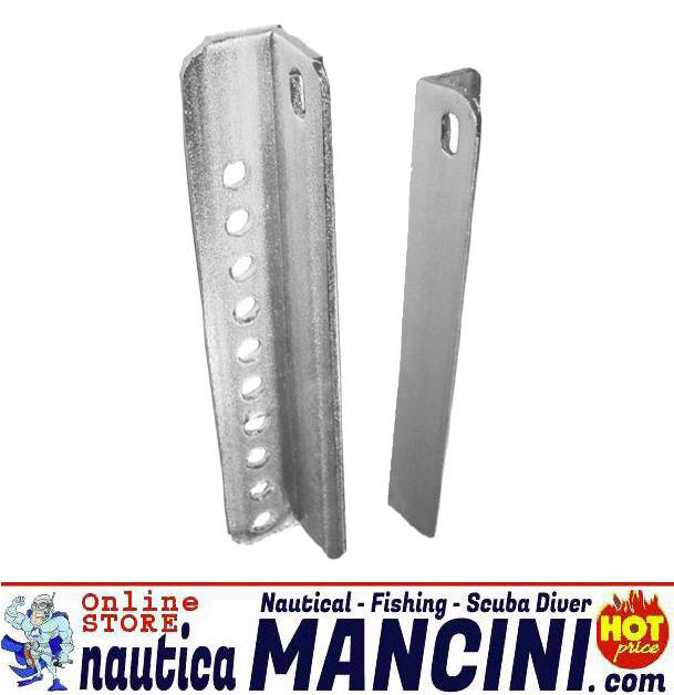 Staffe Angolari Multiforo per Rulli Centrali 250 mm (COPPIA)