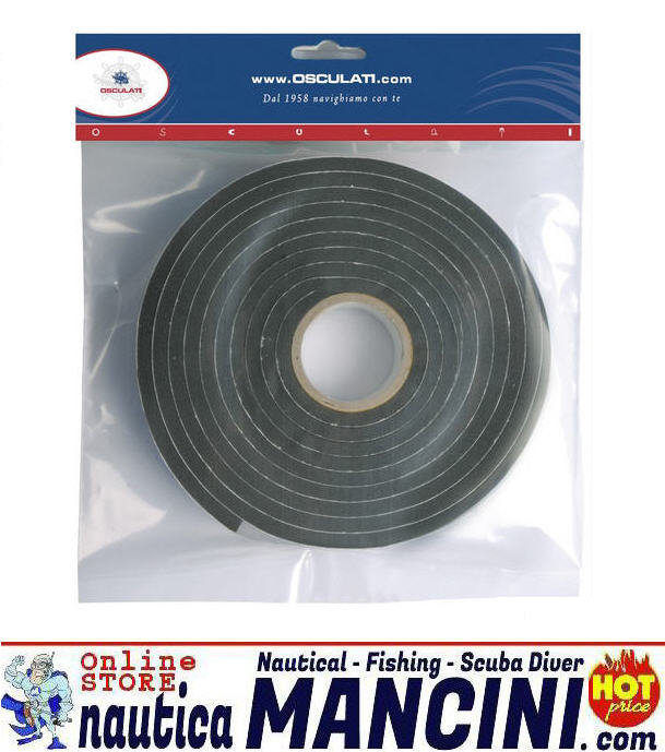 Nastro Autoadesivo PVC per Oblò 10x15 mm Conf. da 5 mt